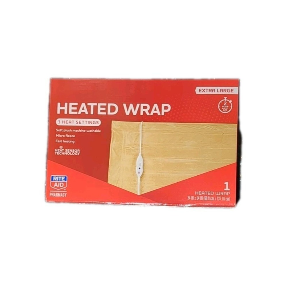 Rite Aid Heated Wrap, 3 Settings, Extra Large, 24 x 54 in - Picture 3 of 3